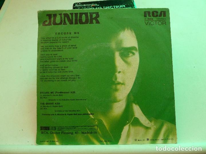 Discos de vinilo: JUNIOR - EXCUSE ME - PERDONAME - THE SNAKE - Foto 2