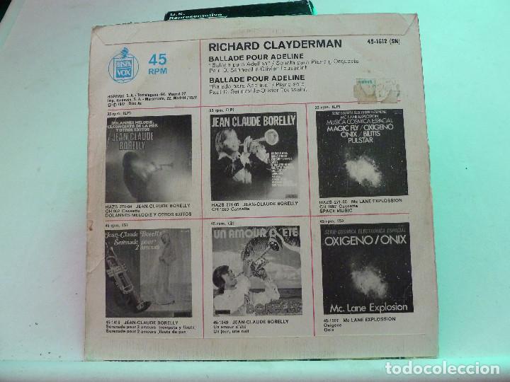 Discos de vinilo: RICHARD CLAYDERMAN - BALLADE POUR ADELINE - Foto 2