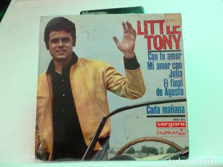 Discos de vinilo: LITTLE TONY - CON TU AMOR - DURIUM - Foto 1