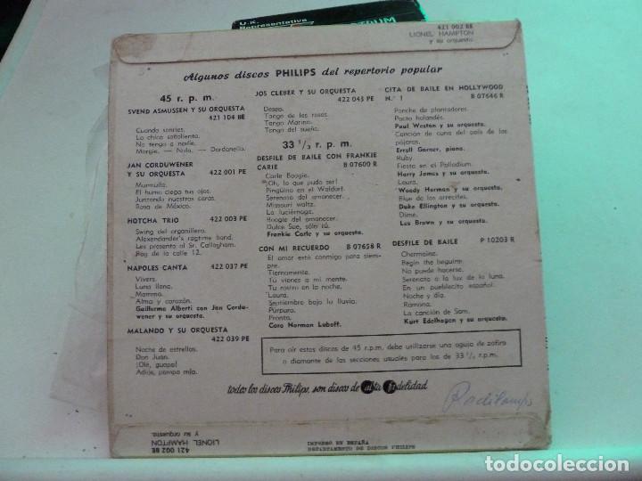 Discos de vinilo: LIONEL HAMPTON - HOW HIGH THE MOON - STAR DUST - Foto 2