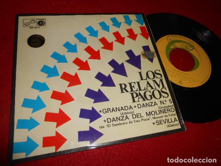 Discos de vinilo: LOS RELAMPAGOS GRANADA/DANZA N&ordm;5/DANZA DEL MOLINERO/SEVILLA 7'' EP 1968 ZAFIRO