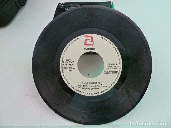 Discos de vinilo: PACO ESCUDERO - ERES MI SOL - SOY LIBRE - ZAFIRO - Foto 3