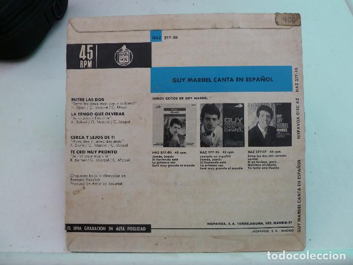 Discos de vinilo: GUY MARDEL CANTA ENESPA&Ntilde;OL - ENTRE LAS DOS - Foto 2
