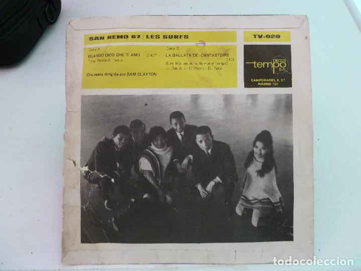Discos de vinilo: LES SURFS - SAN REMO 67 - Foto 2