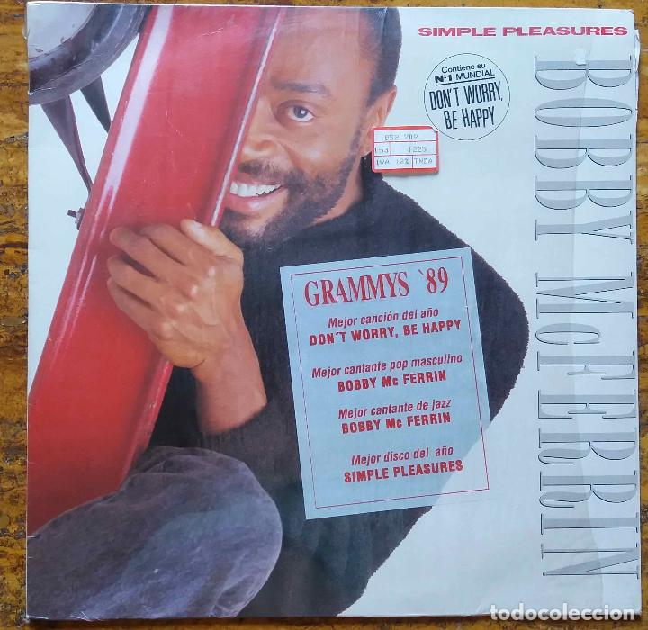 Discos de vinilo: BOBBY McFERRIN, SIMPLE PLEASURES. LP ESPA&Ntilde;A - Foto 1
