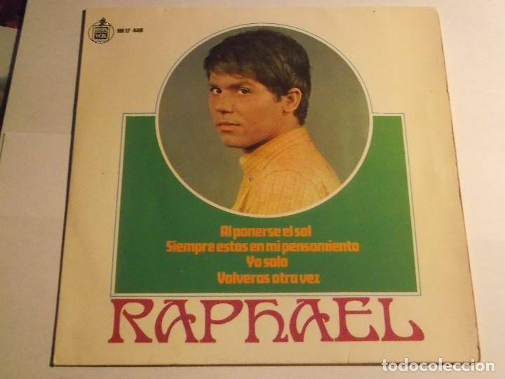 Discos de vinilo: RAPHAEL-AL PONERSE EL SOL-EP - Foto 1
