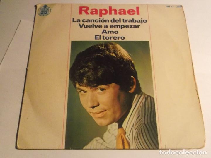 Discos de vinilo: RAPHAEL-LA CANCION DEL TRABAJO-EP - Foto 1
