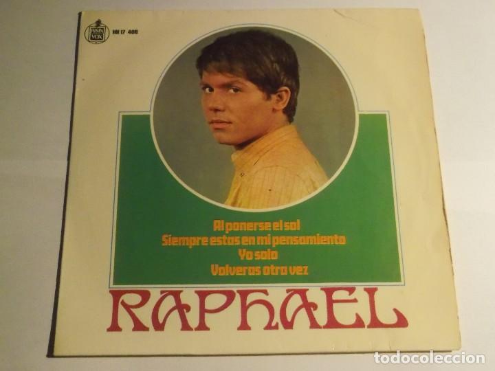 Discos de vinilo: RAPHAEL-AL PONERSE EL SOL - Foto 1