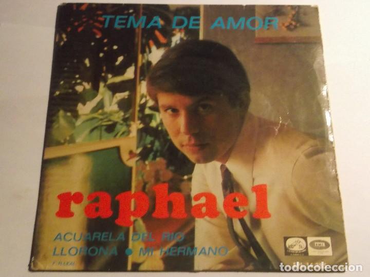 Discos de vinilo: RAPHAEL-TEMA DE AMOR-EP - Foto 1