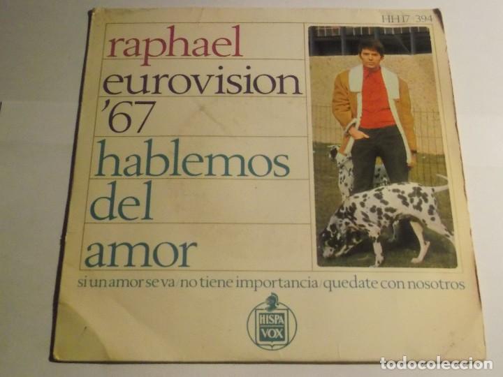 Discos de vinilo: RAPHAEL EUROVISION 67-HABLEMOS DEL AMOR-EP - Foto 1