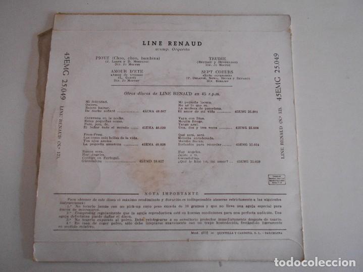 Discos de vinilo: LINE RENAUD-EP PIOVE +3-ESPA&Ntilde;OL - Foto 2