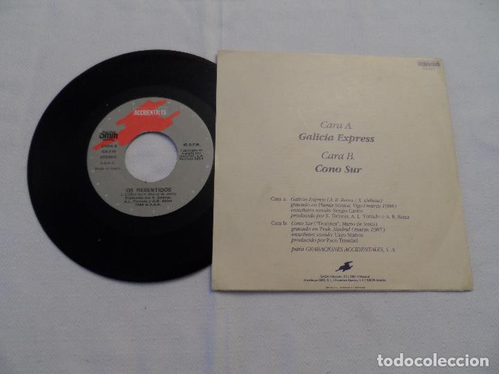 Discos de vinilo: OS RESENTIDOS - GALICIA EXPRESS - Foto 2
