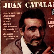 Discos de vinilo: JUAN CATALAÑO, LES GITANS : LP FONTANA 10 PULGADAS, FRANCE 1958. Lote 126799351
