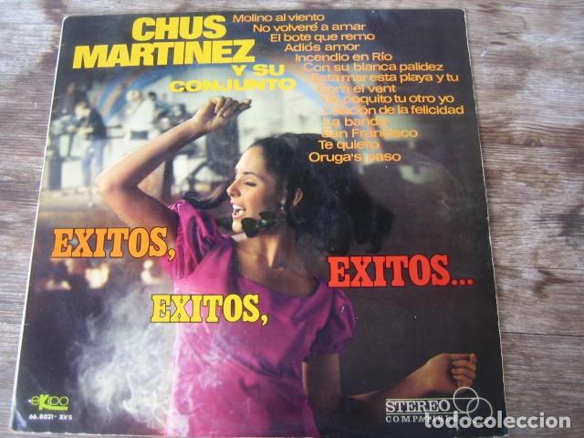 Discos de vinilo: CHUS MART&Iacute;NEZ - Exitos, exitos, &eacute;xitos ******* RARO LP SPANISH SOUL Orugas paso - Foto 1