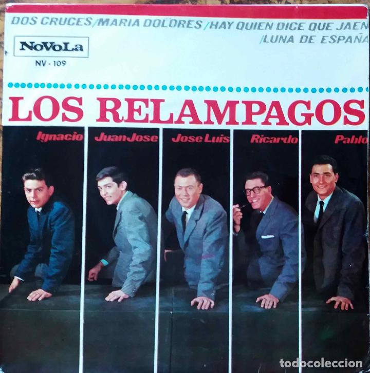 Discos de vinilo: LOS REL&Aacute;MPAGOS, DOS CRUCES. EP 4 CANCIONES - Foto 1