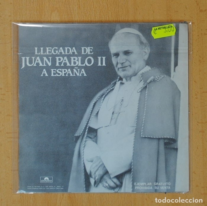 Discos de vinilo: LLEGADA DE JUAN PABLO II A ESPA&Ntilde;A - SINGLE - Foto 2