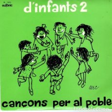 Discos de vinilo: L'ESQUELLERINC DEL COR MADRIGAL –CANÇONS PER AL POBLE- CANÇONS D'INFANTS 2, EP EUFONIC 1974 + LETRAS. Lote 127101471