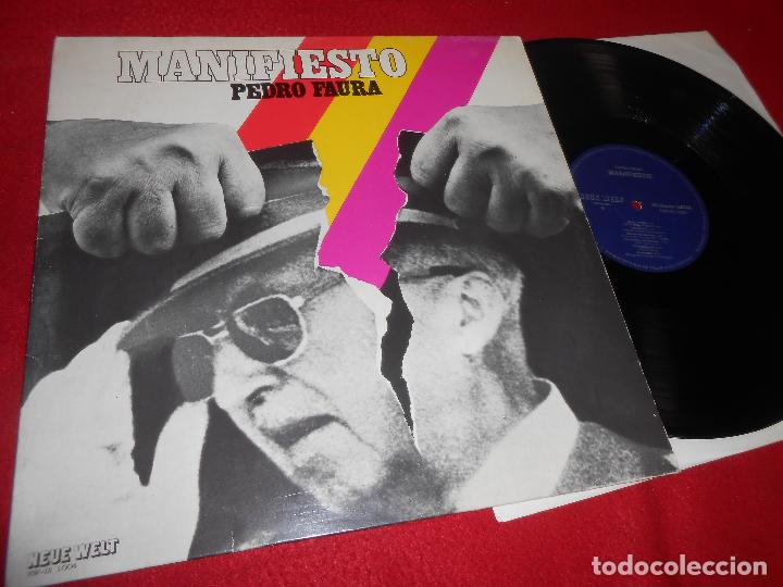 Discos de vinilo: PEDRO FAURA Manifiesto LP 1975 GERMANY CANTANTE ESPA&Ntilde;OL EDICION ALEMANA FRANCO