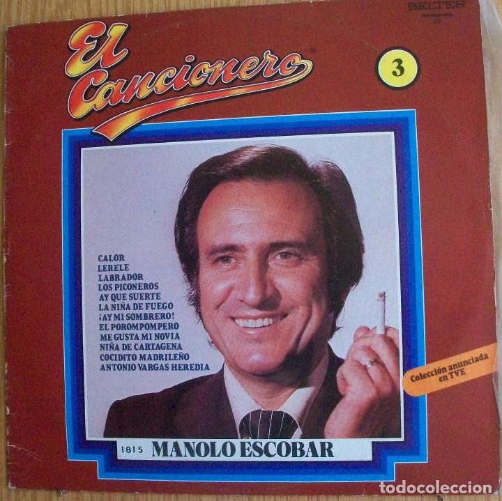 Discos de vinilo: Discos (El Cancionero)  (3)  Manolo Escobar - Foto 1
