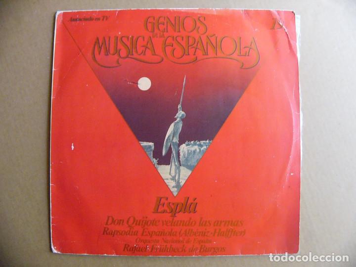 Discos de vinil: Disco LP de vinilo Don Quijote velando armas Rapsodia espa&ntilde;ola - Genios de la Musica Espa&ntilde;ola Espla