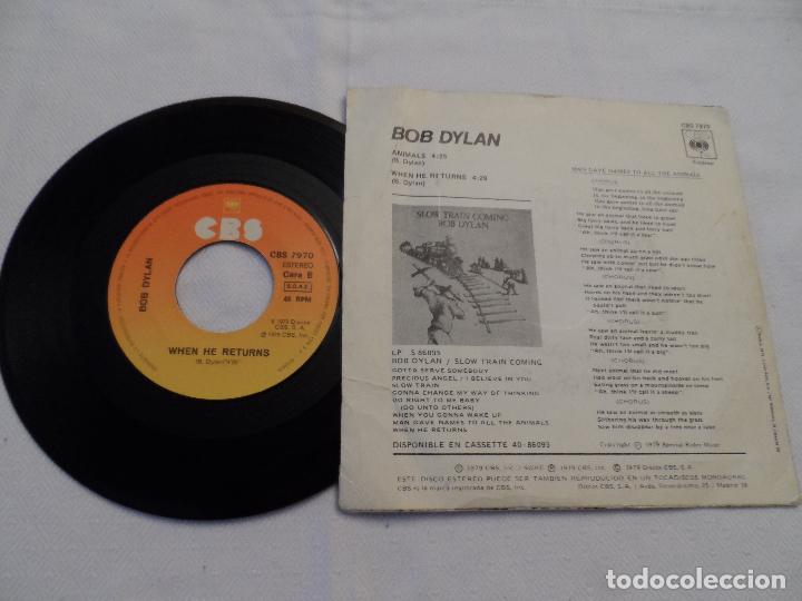 Discos de vinilo: BOB DYLAN - ANIMALS / WHEN HE RETURNS - Foto 2