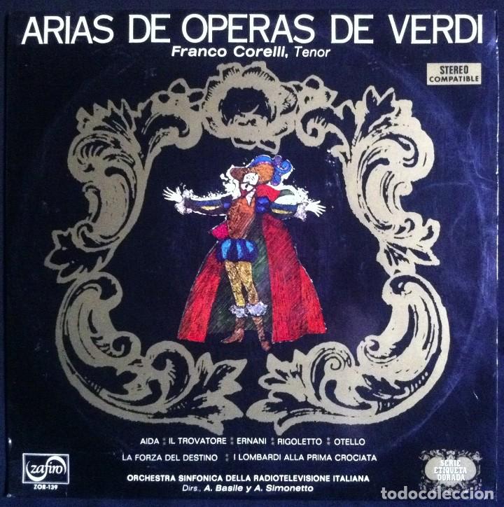 Discos de vinilo: Franco Corelli - Arias de Operas de Verdi - Foto 1