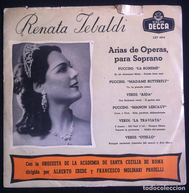 Discos de vinilo: Renata Tebaldi - Arias De Operas, Para Soprano - Foto 1