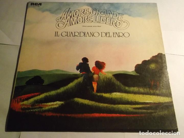 Discos de vinilo: AMOR GRANDE AMOR LIBRE-IL GUARDIANO DEL FARO-ORIGINAL ESPA&Ntilde;OL 1975