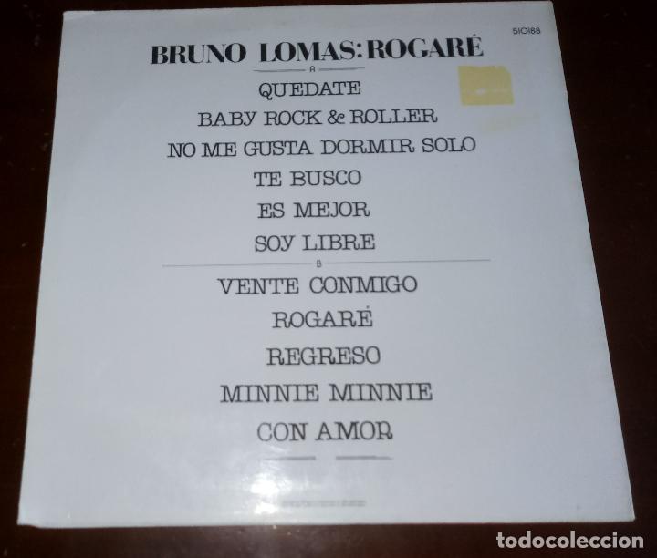 Discos de vinilo: BRUNO LOMAS - ROGARE - LP - 1991 - Foto 2