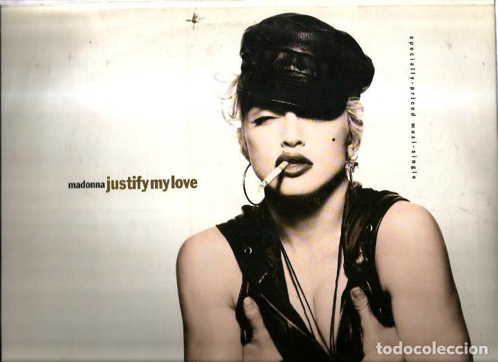 Discos de vinilo: MAXI SINGLE MADONNA : JUSTIFY MY LOVE - Foto 1