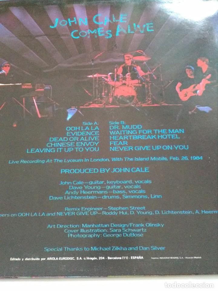 Discos de vinilo: JOHN CALE alive LP (velvet underground) - Foto 2