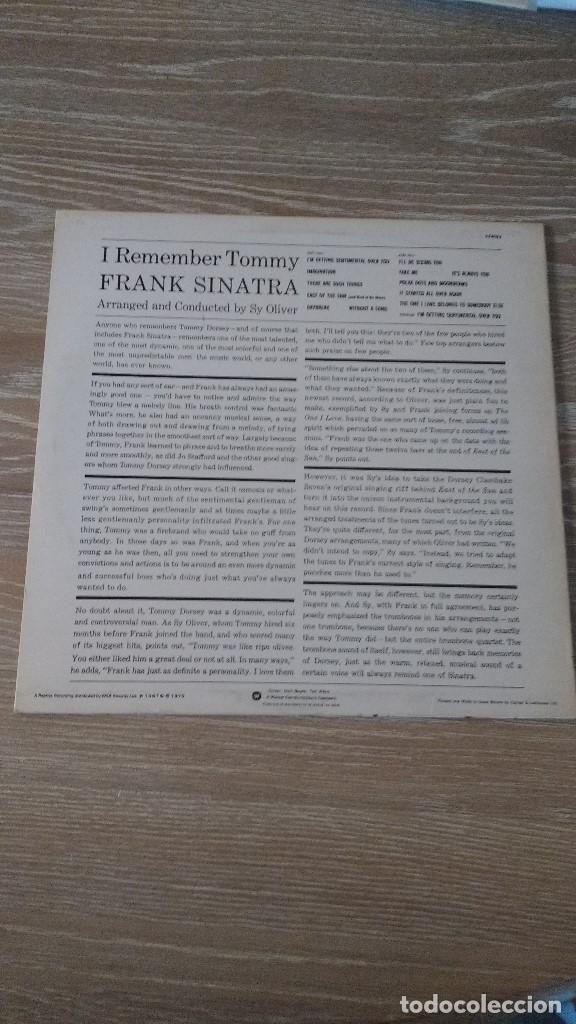 Discos de vinilo: DISCO DE FRANK SINATRA, SINATRA, I REMEMBER TOMMY , EDICION INGLESA - Foto 2