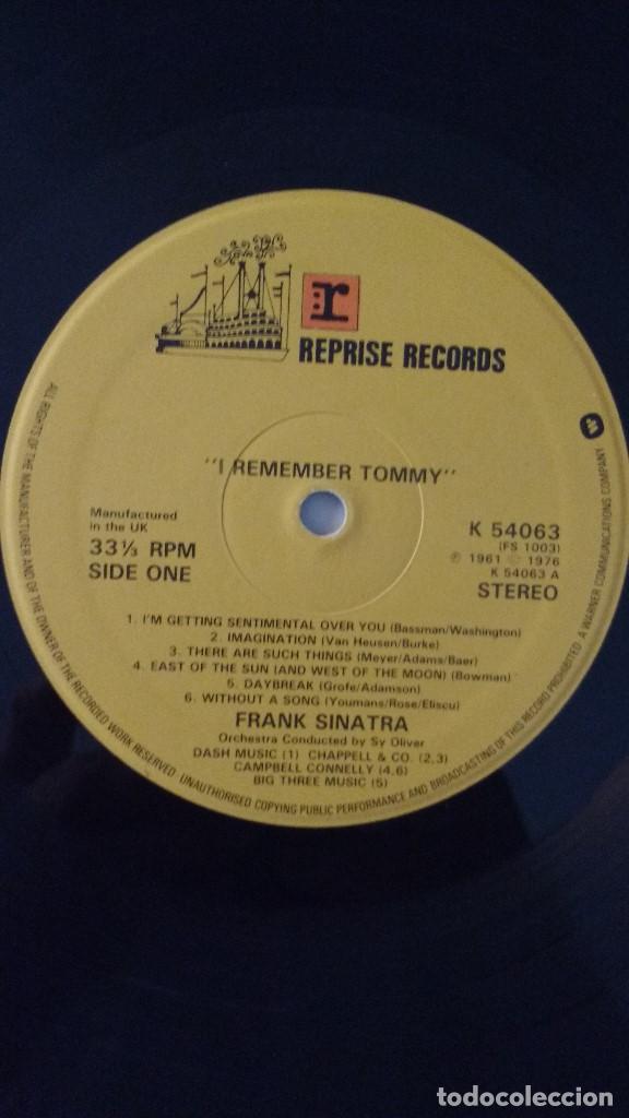 Discos de vinilo: DISCO DE FRANK SINATRA, SINATRA, I REMEMBER TOMMY , EDICION INGLESA - Foto 3
