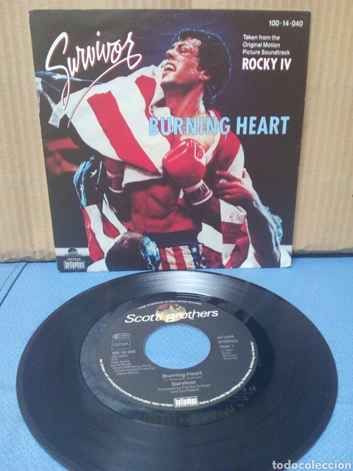 Survivor Burning Heart Rocky Iv 1985 Ger Sold Through Direct Sale