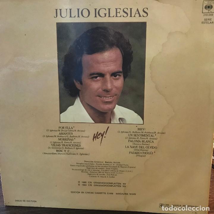 Discos de vinilo: LP argentino de Julio Iglesias año 1980 - Foto 2 - 127977327