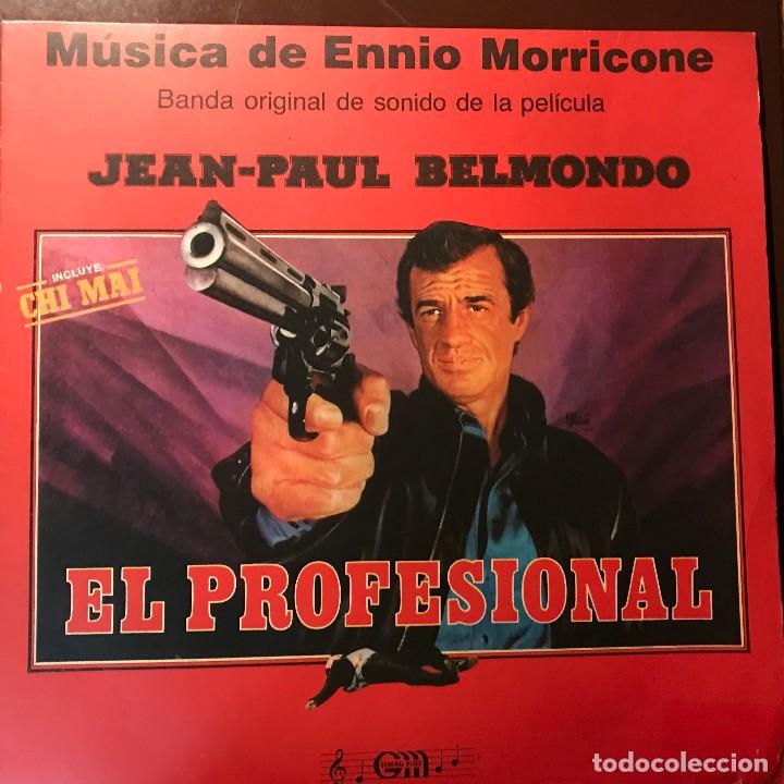 Discos de vinilo: LP argentino BSO El profesional a&ntilde;o 1981 - Foto 1