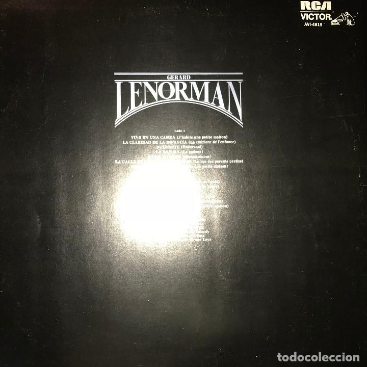 Discos de vinilo: LP argentino de Gerard Lenorman a&ntilde;o 1980 - Foto 2