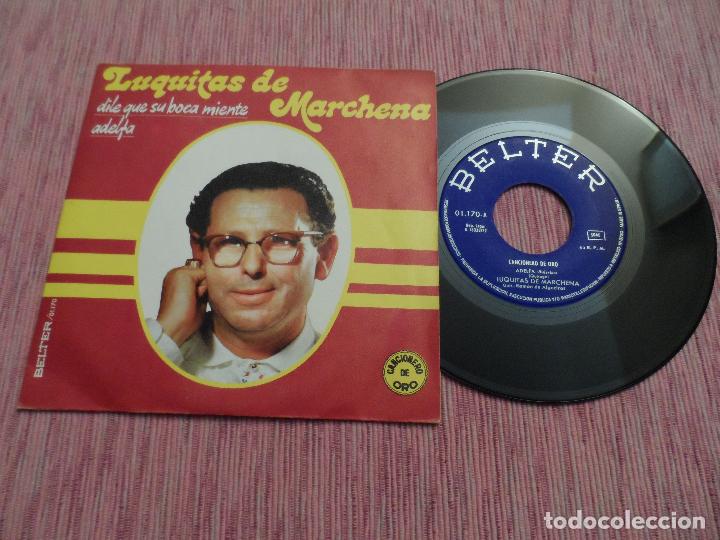 Discos de vinilo: LUQUITAS DE MARCHENA - Adelfa / Dile que su boca miente - Foto 1