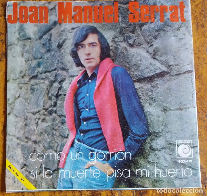Discos de vinilo: JOAN MANUEL SERRAT, COMO UN GORRI&Oacute;N. SINGLE COMO NUEVO - Foto 1