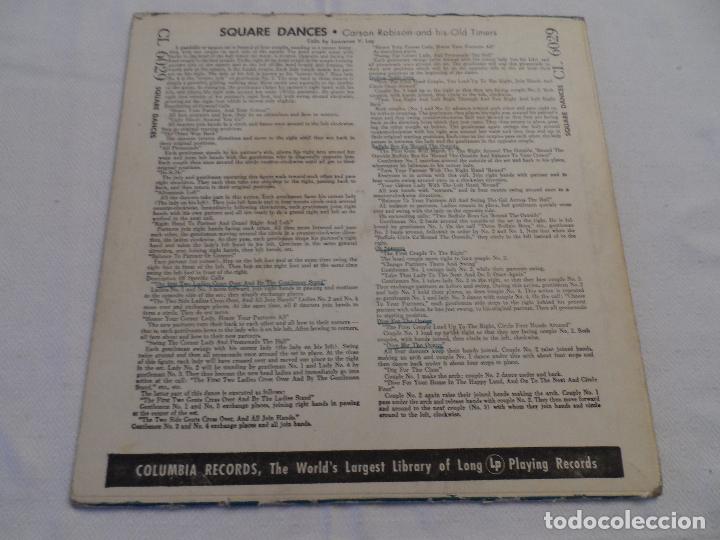 Discos de vinilo: CARSON ROBISON - SQUARE DANCES (10 PULGADAS) - Foto 2