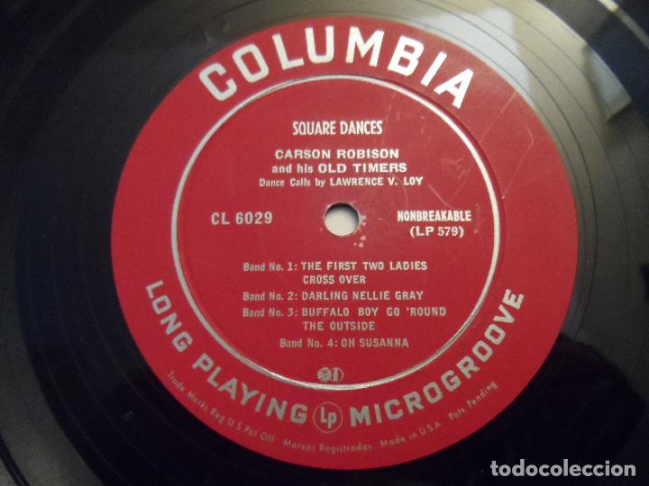 Discos de vinilo: CARSON ROBISON - SQUARE DANCES (10 PULGADAS) - Foto 3