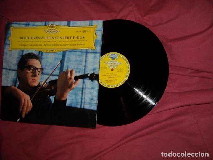 Discos de vinilo: BEETHOVEN VIOLINKONZERT LP EUGEN JOCHUM GERMANY DEUTSCHE - Foto 1