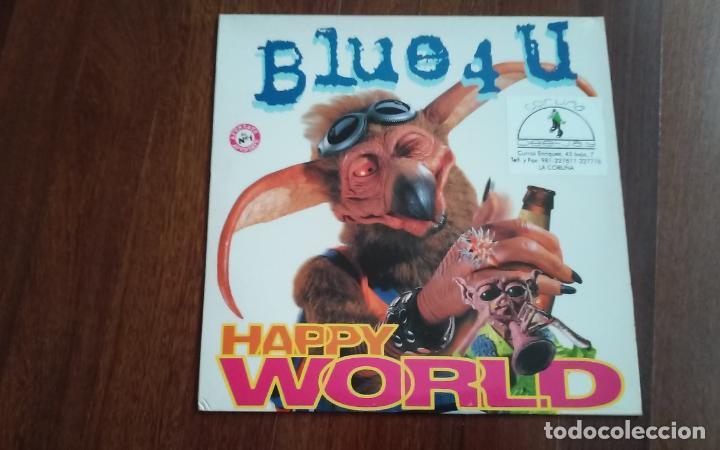Discos de vinilo: Blue 4 u-happy world.maxi - Foto 1