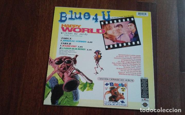 Discos de vinilo: Blue 4 u-happy world.maxi - Foto 2