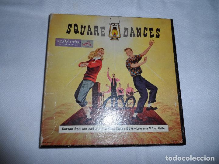 Discos de vinilo: Carson Robison ?&ndash; Square Dances (USA 1949) (CAJA 3 SINGLES) - Foto 1