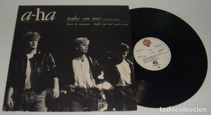 Discos de vinilo: MAXI SINGLE - A-HA - TAKE ON ME (EXTENDED VERSION ) - PROMO - A - HA - Foto 1
