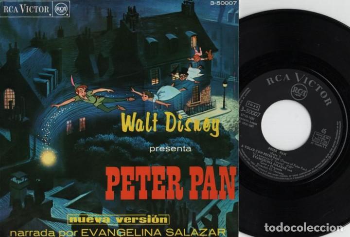 Vinyl-Schallplatten: WALT DISNEY PRESENTA PETER PAN - EP DE VINILO RCA VICTOR 1967 - CUENTOS C-51