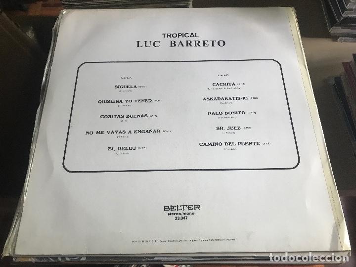 Discos de vinilo: LUC BARRETO - TROPICAL LP BELTER 75 - Foto 2