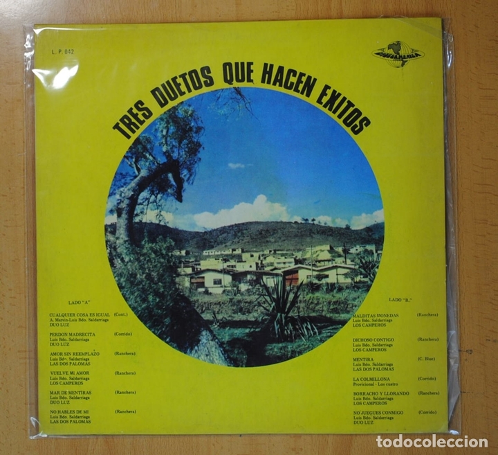 Discos de vinilo: TRES DUETOS QUE HACEN EXITOS - VARIOS - LP - Foto 1