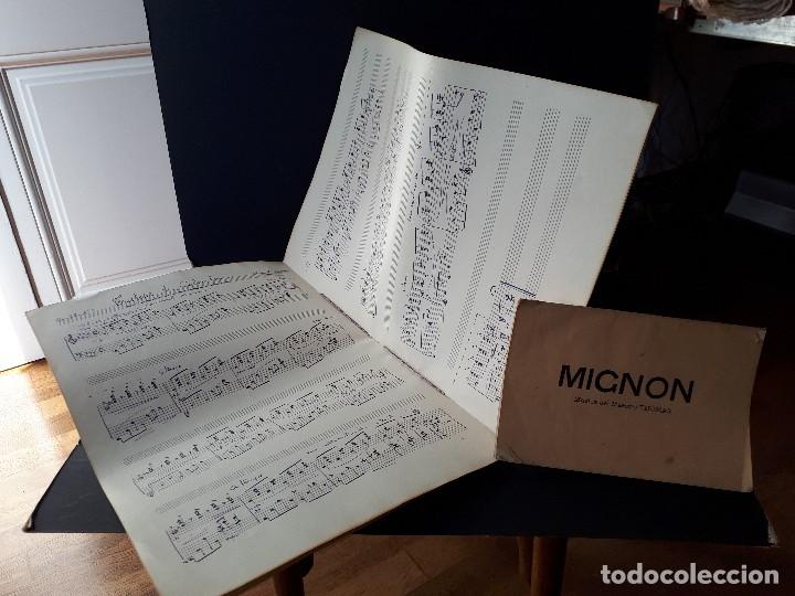 Discos de vinilo: MIGNON, DESCRIPCI&Oacute;N Y PARTITURA, 1875 - Foto 4